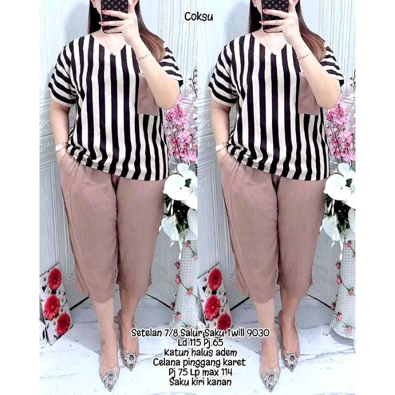 SETELAN SALUR NEW TERBARU WANITA DEWASA 2024 SET SALUR ONE SET SALUR WANITA SETELAN MOTIF SALUR