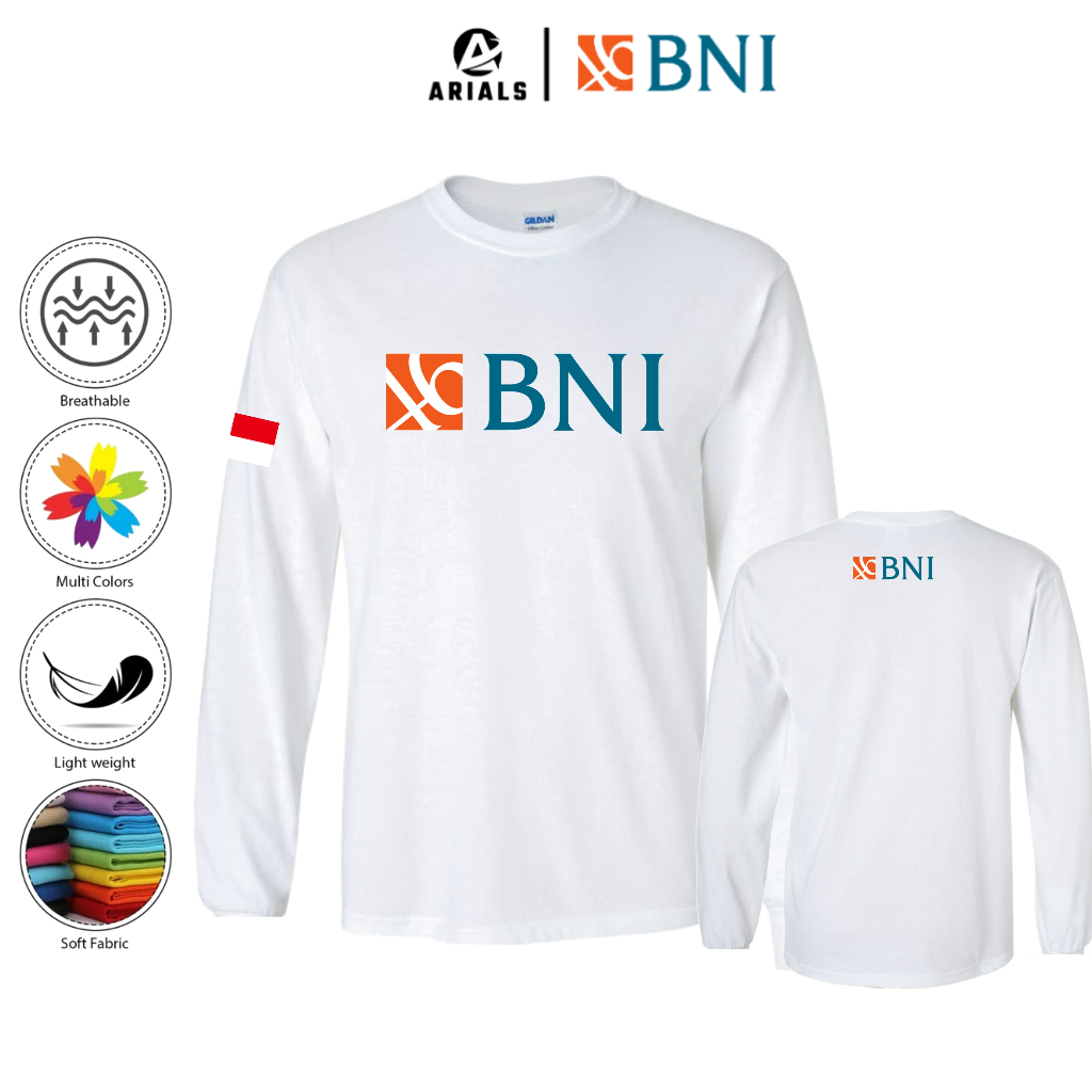 Arials Kaos Baju Lengan Panjang BANK BNI 46