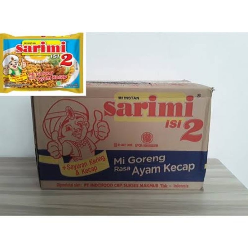 

Sarimi Goreng Isi 2 Ayam Kecap 1 Dus isi 24pcs 126gram
