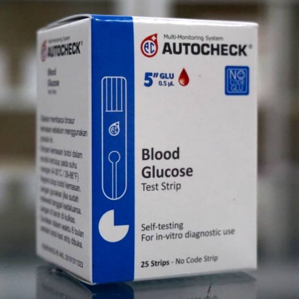 Kirim Cepat STRIP AUTOCHECK GULA DARAH  STIK AUTO CHECK BLOOD GLUCOSE REFILL  GDS GLUKOSA ISI ULANG