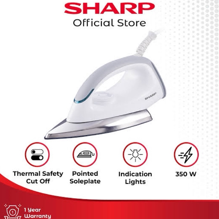 SHARP Setrika Listrik Stainless EIN1