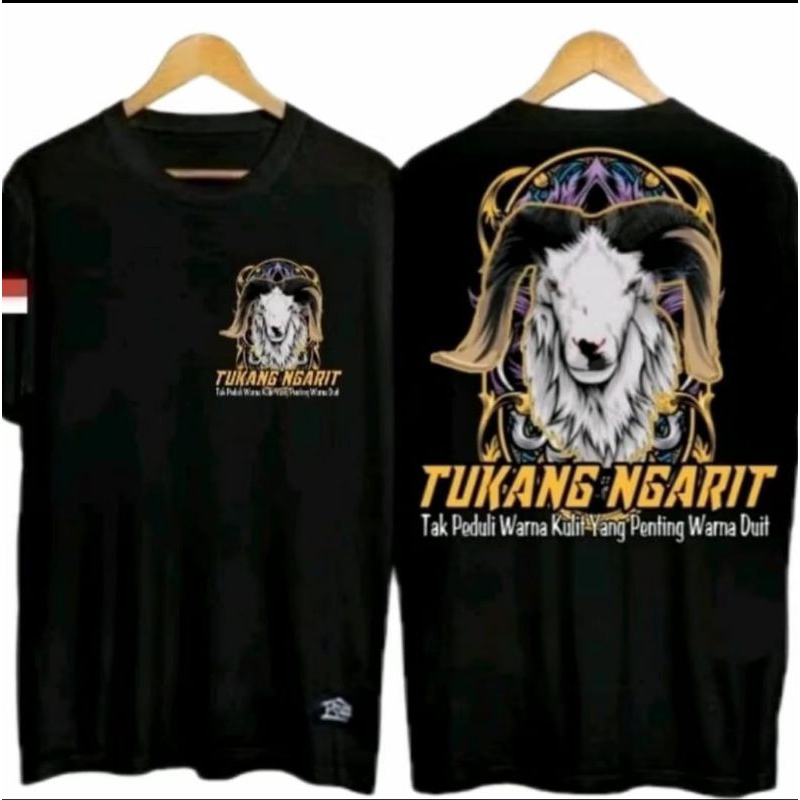 KAOS TUKANG NGARIT MOTIF KEPALA KAMBING GAMBAR KAMBING