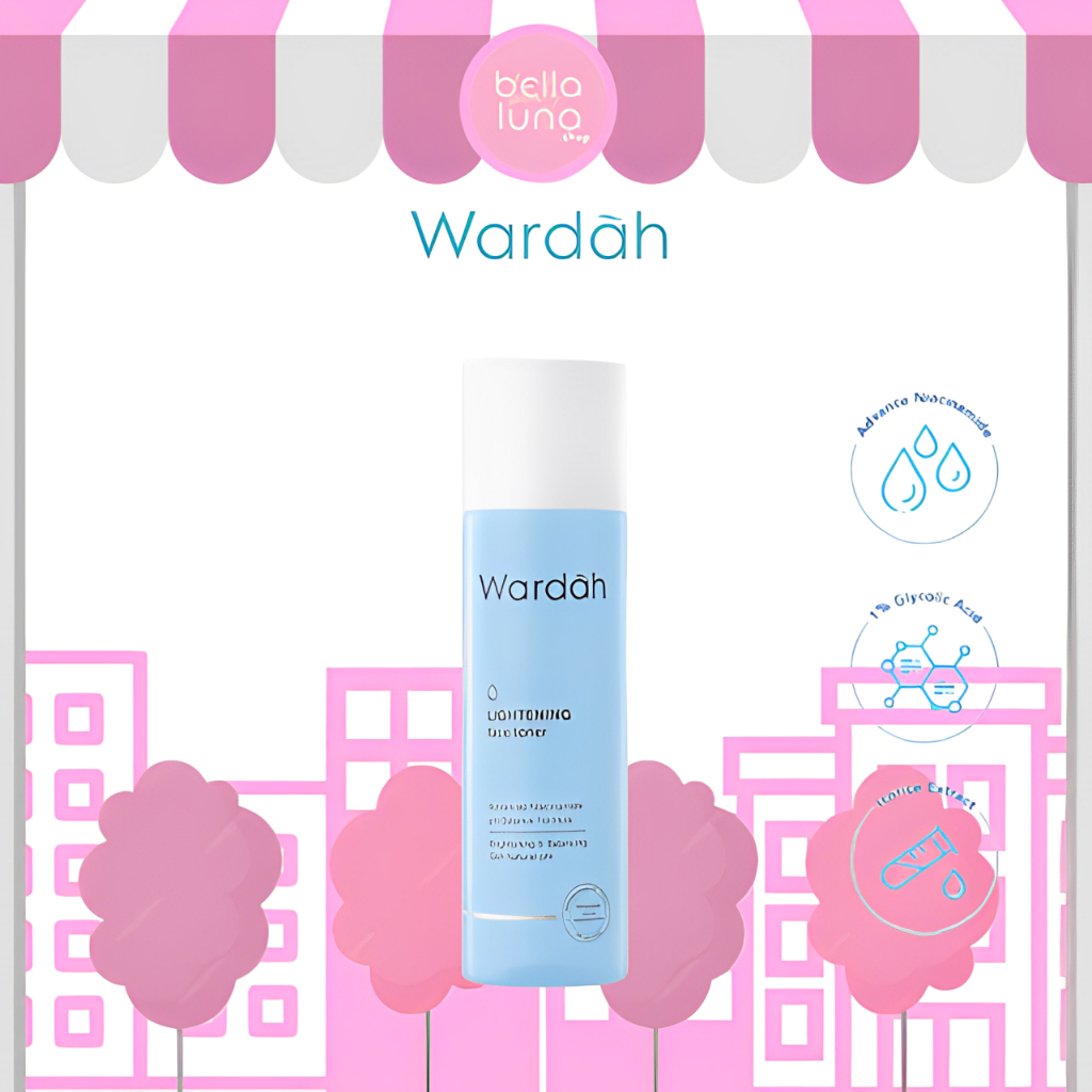 Wardah Lightening Face Toner 125ml | Skin Care | Hydrating Toner Wajah ❤︎ BELLA BEAUTY LUNA