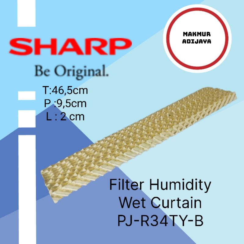 Filter Humidity Wet Curtain Honey Coombs Air Cooler Sharp Pj-R34Ty-B
