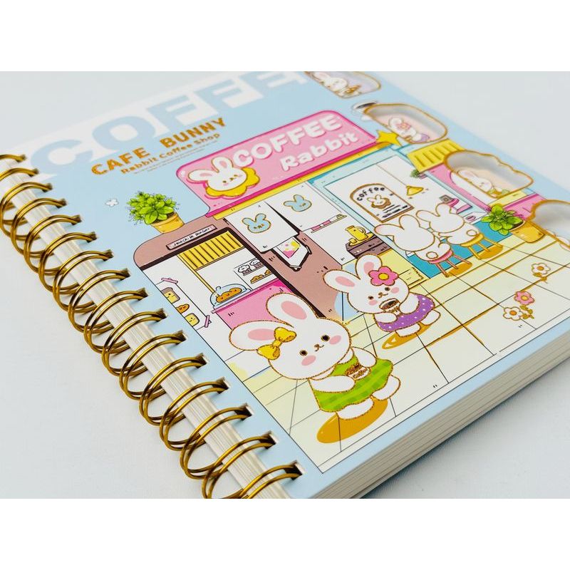 

Buku Diary Notebook Spiral Coffee Bunny