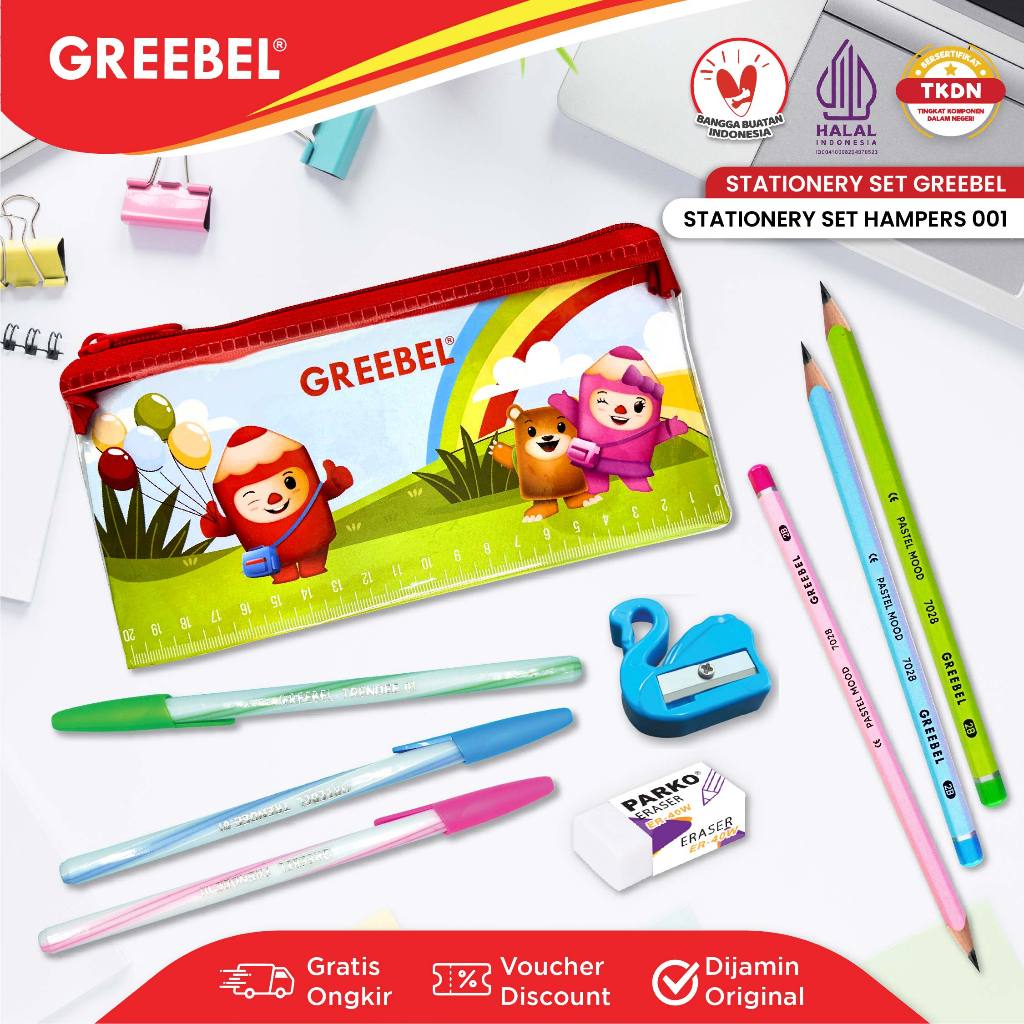 

GREEBEL Bingkisan Hampers Ulang Tahun Anak / Stationery Set Hampers 001 / Hadiah Lomba