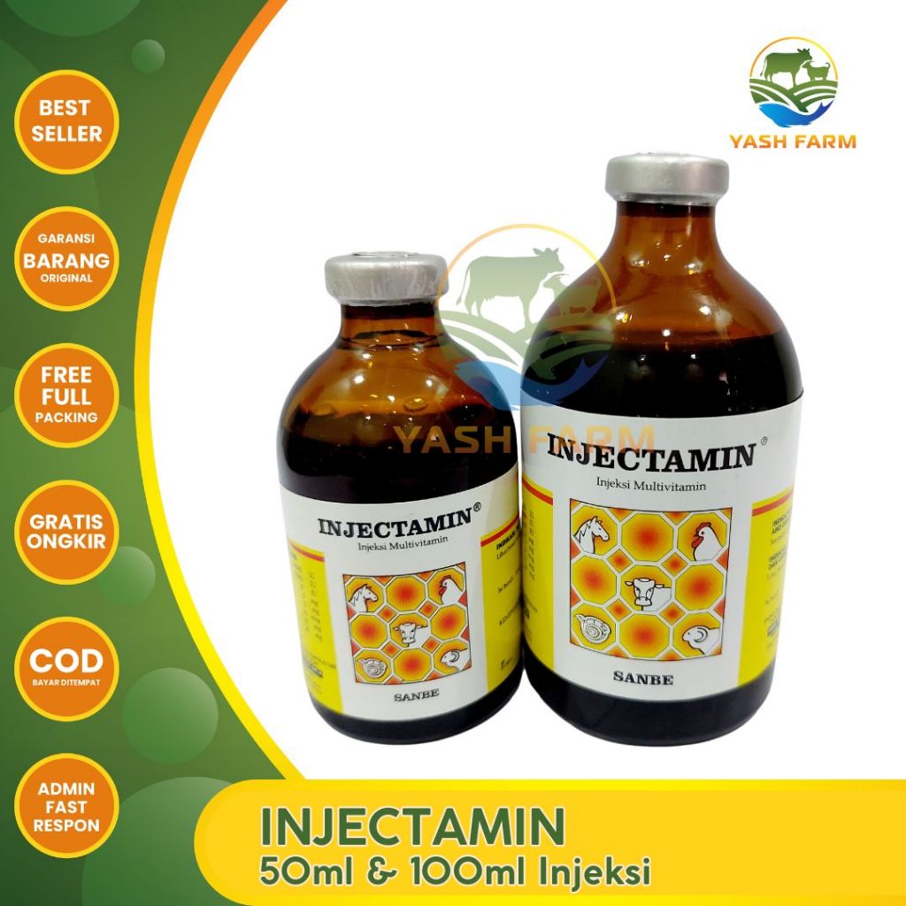 INJECTAMIN 100 ML VITAMIN HEWAN