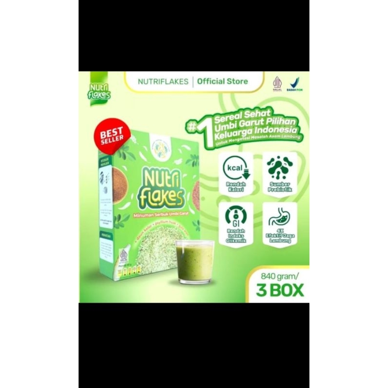 

NUTRIFLAKES | MINUMAN SERBUK UMBI GARUT