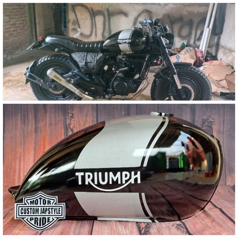 Tangki Japstyle tangki custom Triumph Polos Jumbo