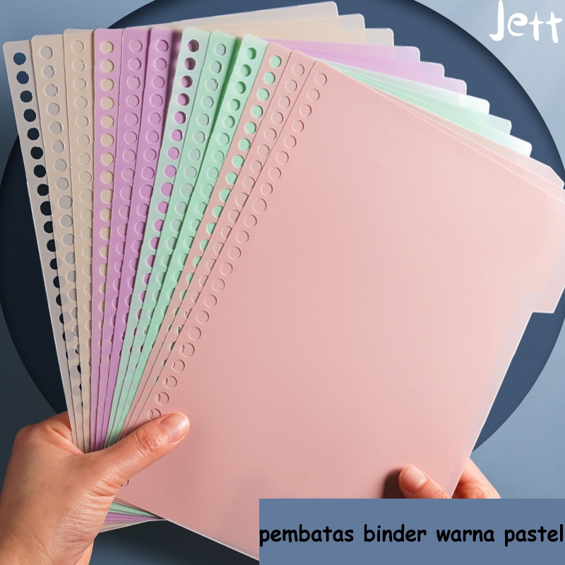 

[Ready]Morandi Pastel ART Divider / Pembatas Binder Warna Pastel-Jett