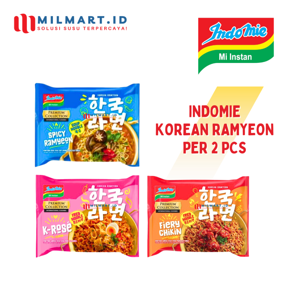 

INDOMIE MI GORENG JUMBO KOREAN RAMYEON AYAM PANGGANG/RENDANG/TORI MISO/TORI KARA/SHOYU JAPANESE RAMEN MIE INSTANT - 2 PCS