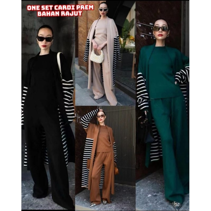 One Set Salur Halus Bahan Rajut Import