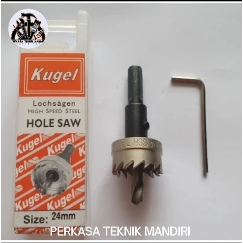 KUGEL HOLE SAW HSS 24MM - MATA BOR BESI ORIGINAL