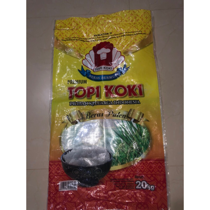 karung laminasi karung bekas beras premium 20kg