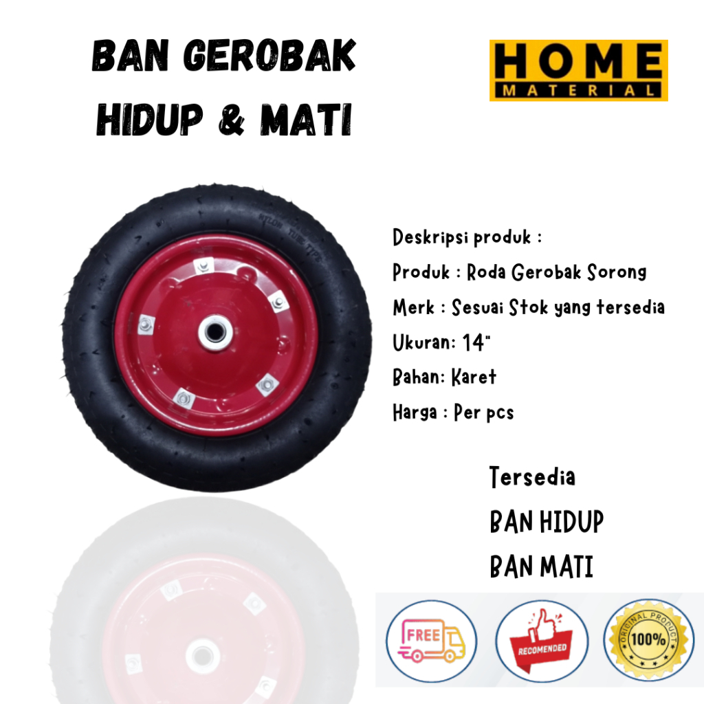 RODA GEROBAK SORONG MATI - RODA MATI GEROBAK PASIR