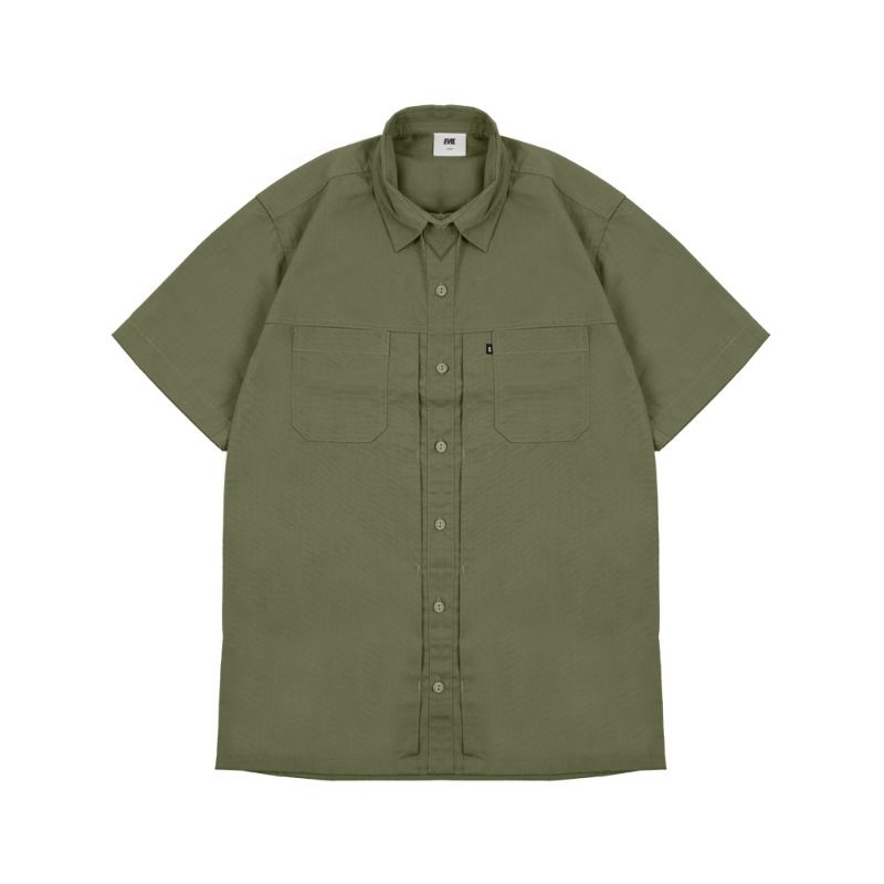 EVIL ARMY "SHS ISHTAR E24 OLIVE" SHIRT/ KEMEJA PENDEK HOOPS BANJARMASIN