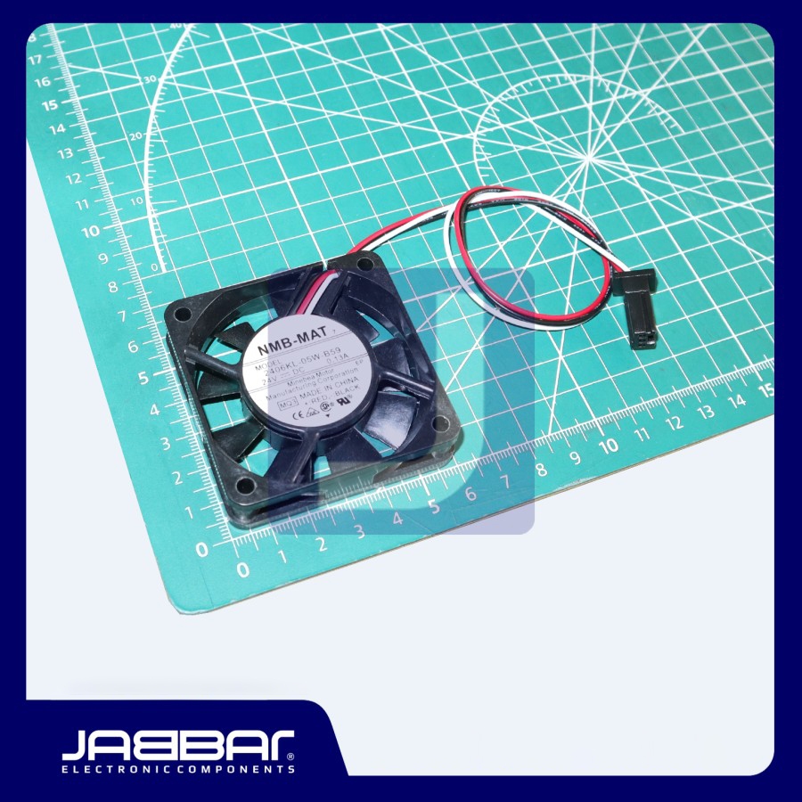 2406KL-05W-B59 24VDC 0.13A NMB-MAT7 FAN (3 CABLE - 6x6x1.5 cm)