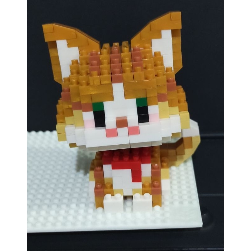 Building Blocks Cute Cat Series, 1 Product 2 choice, Mainan Balok Susun Seri Kucing Lucu, 1 Produk b