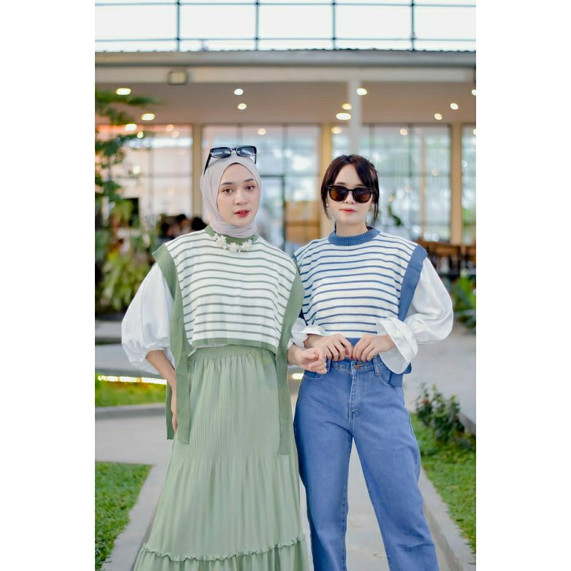 YURA VEST TALI CROP BLASTER /CROP KNIT/ CROP TALI SAMPING /ATASAN WANITA TERHITS