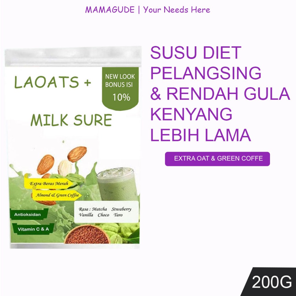 

Penurun Berat Badan Milk Laoats (200g)