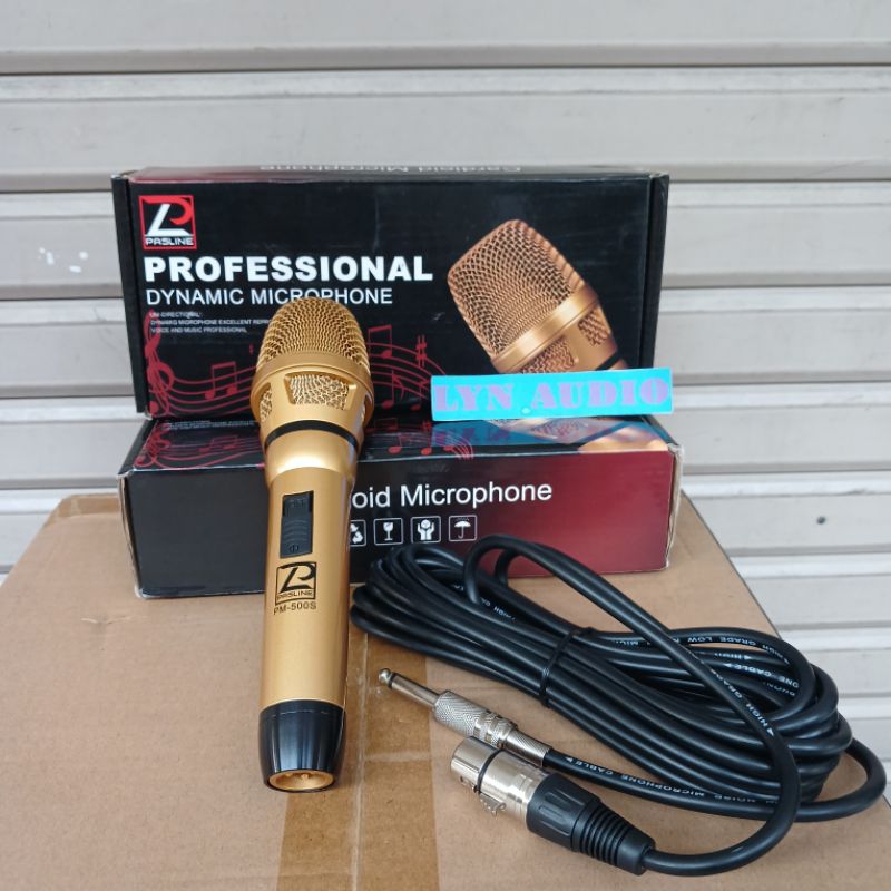 MIC KABEL PASLINE PM500 PM 500 WARNA GOLD ORIGINAL