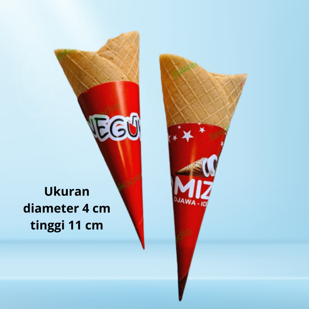 Paper Cone Ice Cream/ kertas es krim 50 pcs