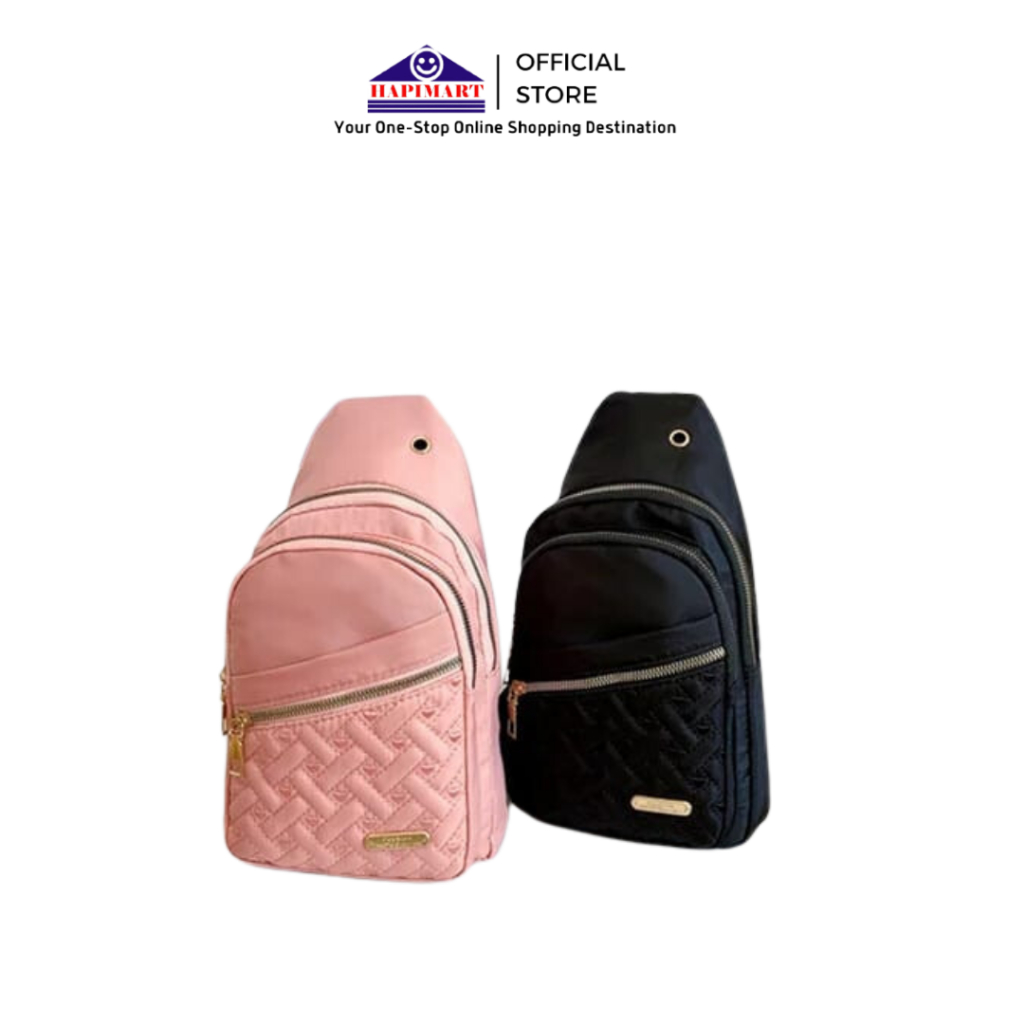 Tas Selempang Wanita Chibao Kanvas Bordir Waist Bag Anti Air Import/Sling Bag Wanita