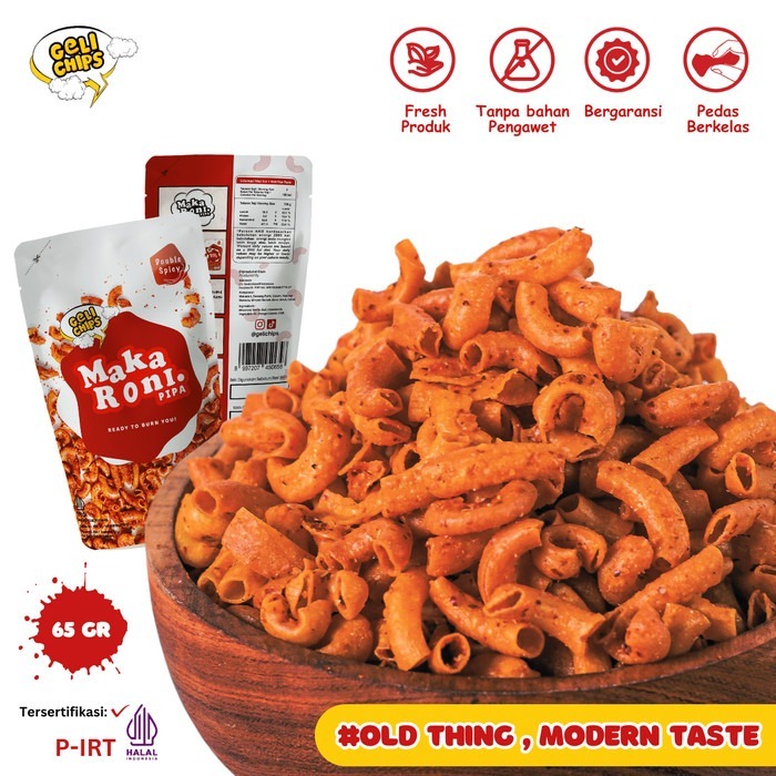 

Gelic Makaroni Double Spicy 65g | Festive Frozen Food