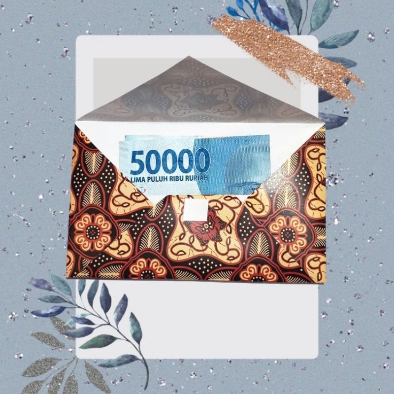

Amplop Batik ukuran kecil - ada tutup lem - DIY - satuan