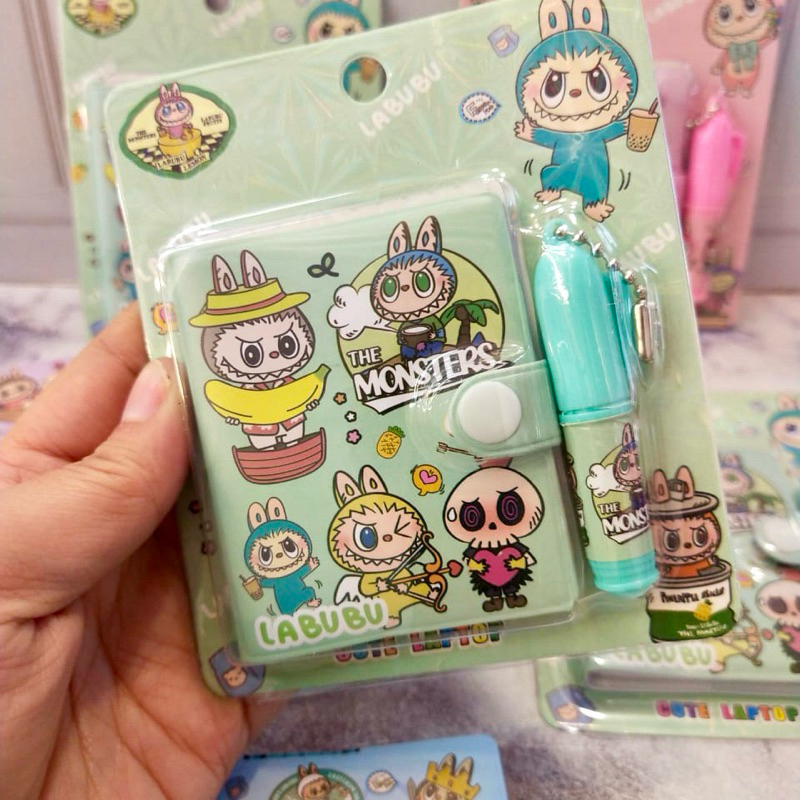 

NOTE BOOK MINI LABUBU FREE PULPEN//SET MEMO LABUBU PLUS PENA