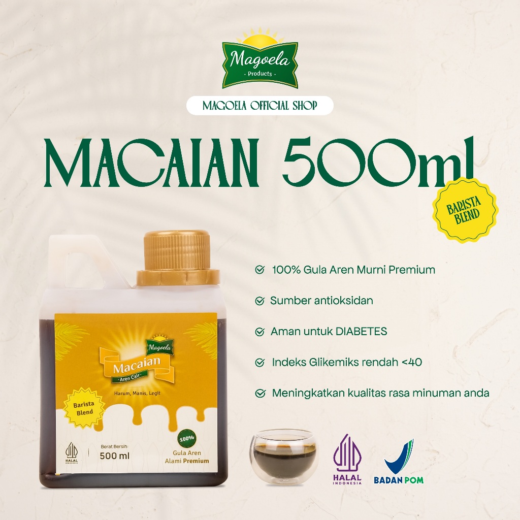 

Magoela - Macaian Gula Aren Cair Barista Blend HDPE 500ml