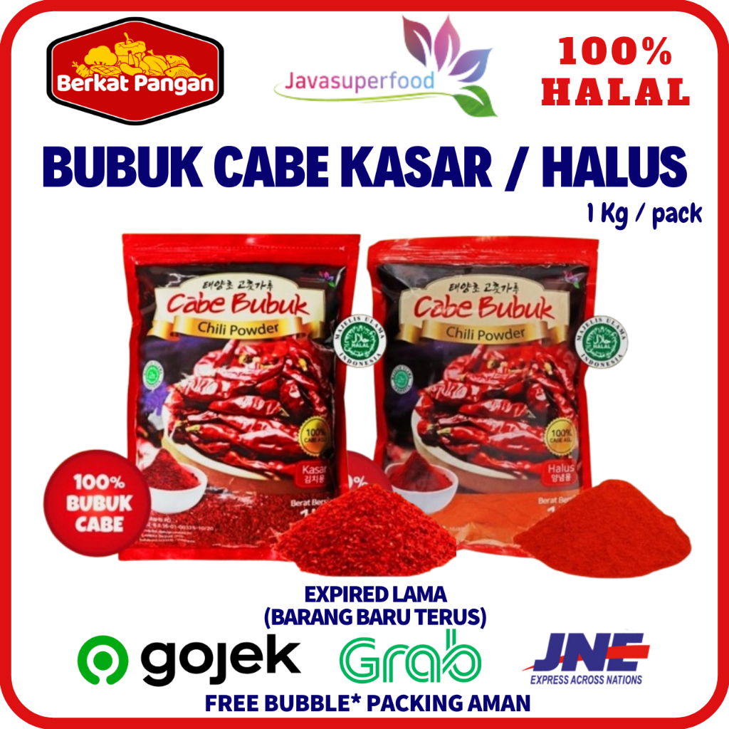 

Gochugaru - Bubuk Cabe Kasar / Cabe Halus Chili Powder Korea 1 KG