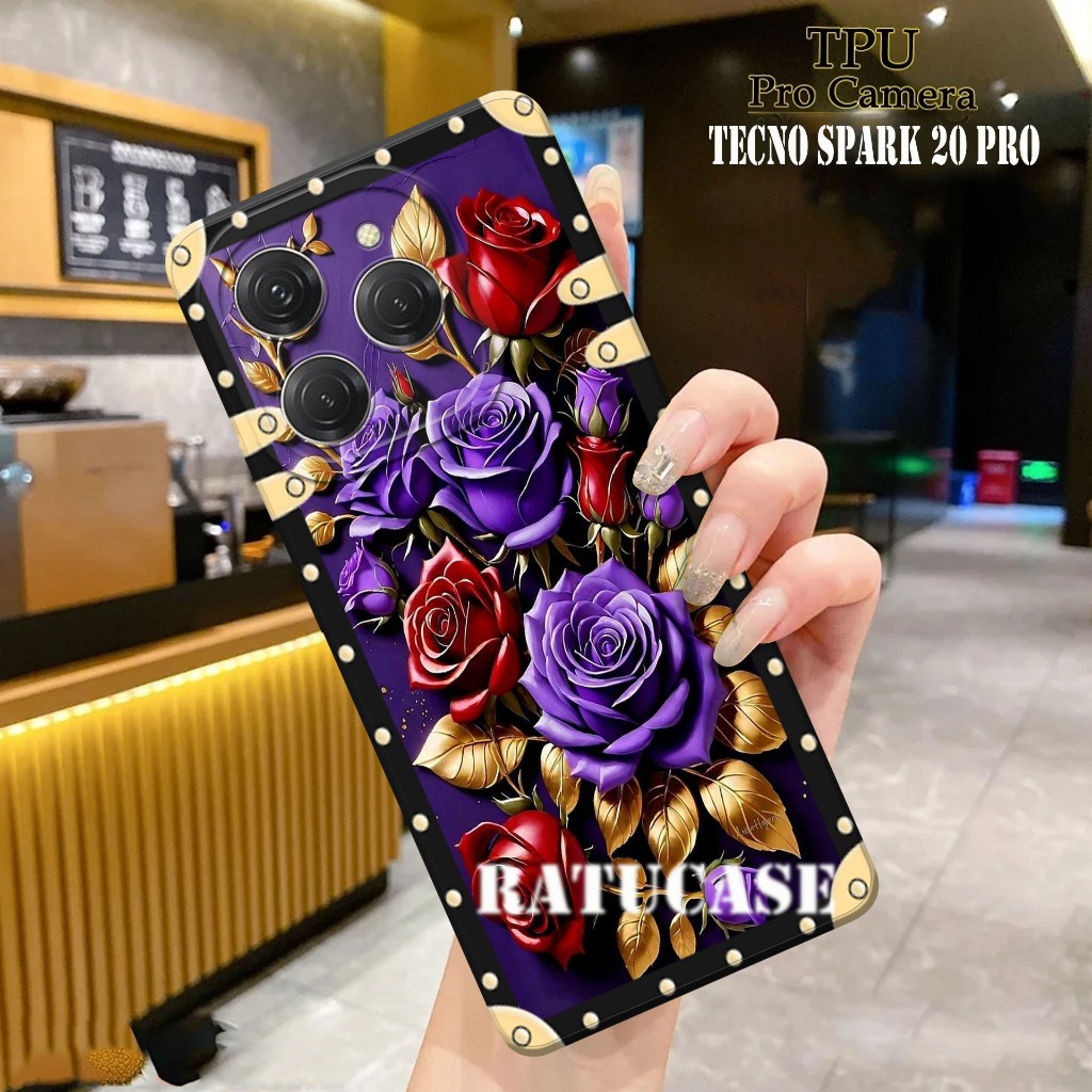 CASE TECNO SPARK 20 PRO SPARK 20 SPARK 20C - Softcase Pro Camera Tecno Spark 20 MOTIF  Case Pro Came