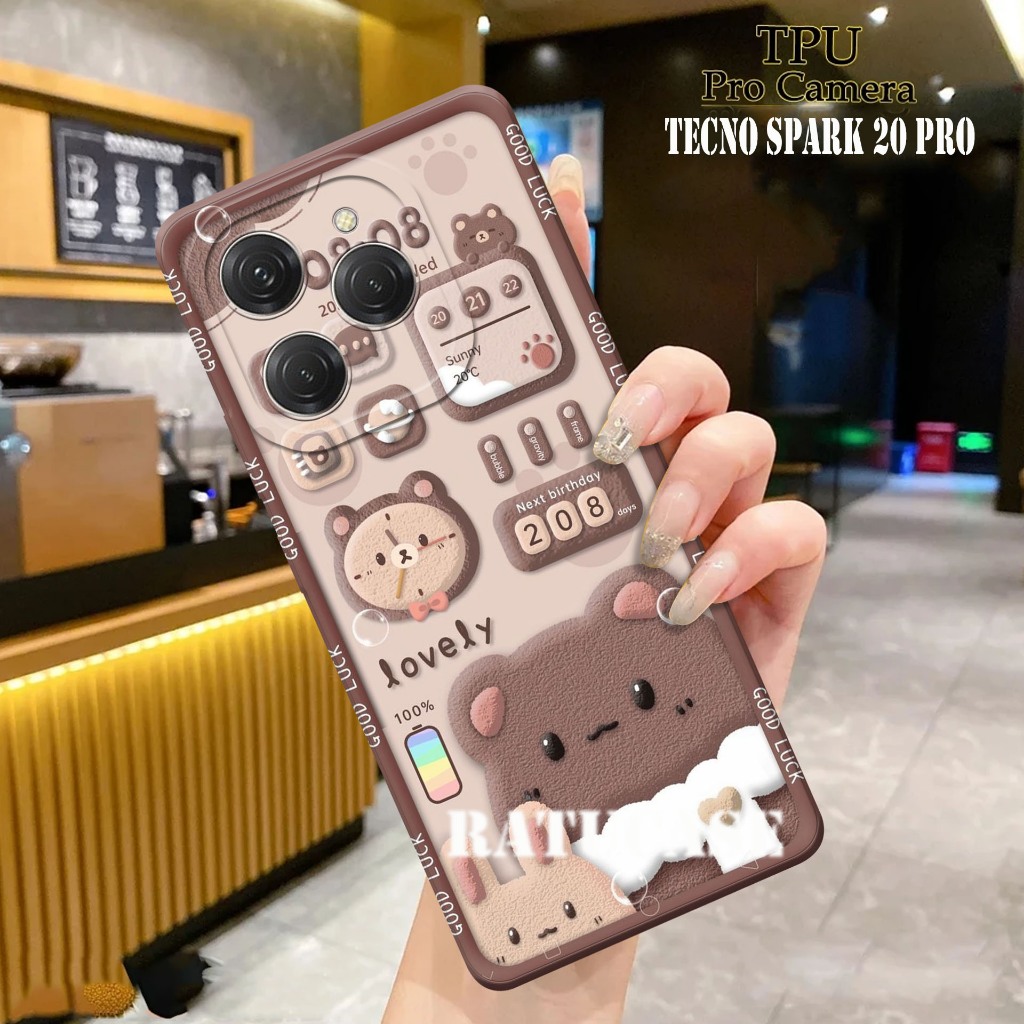 CASE TECNO SPARK 20 PRO SPARK 20 SPARK 20C - Softcase Pro Camera Tecno Spark 20 MOTIF  Case Pro Came