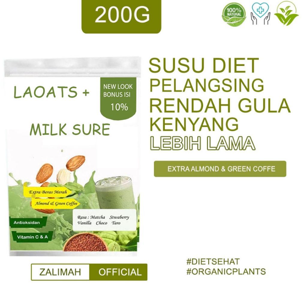 

Susu Diet Pelangsing Badan Penurun Berat Badan Minuman Diet Sehat Rendah Lemak Laoats
