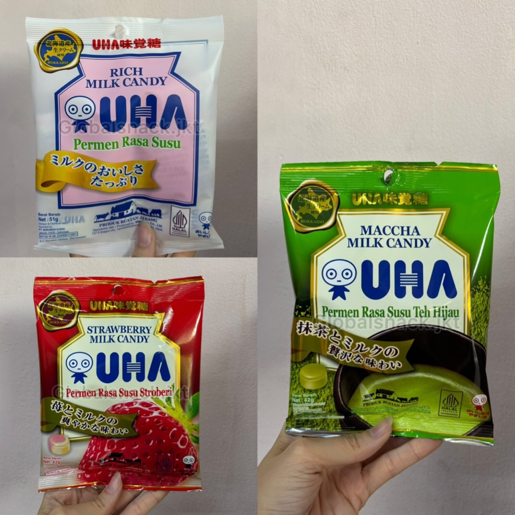 

42g UHA Permen Strawberry / Matcha / Rich Milk Candy