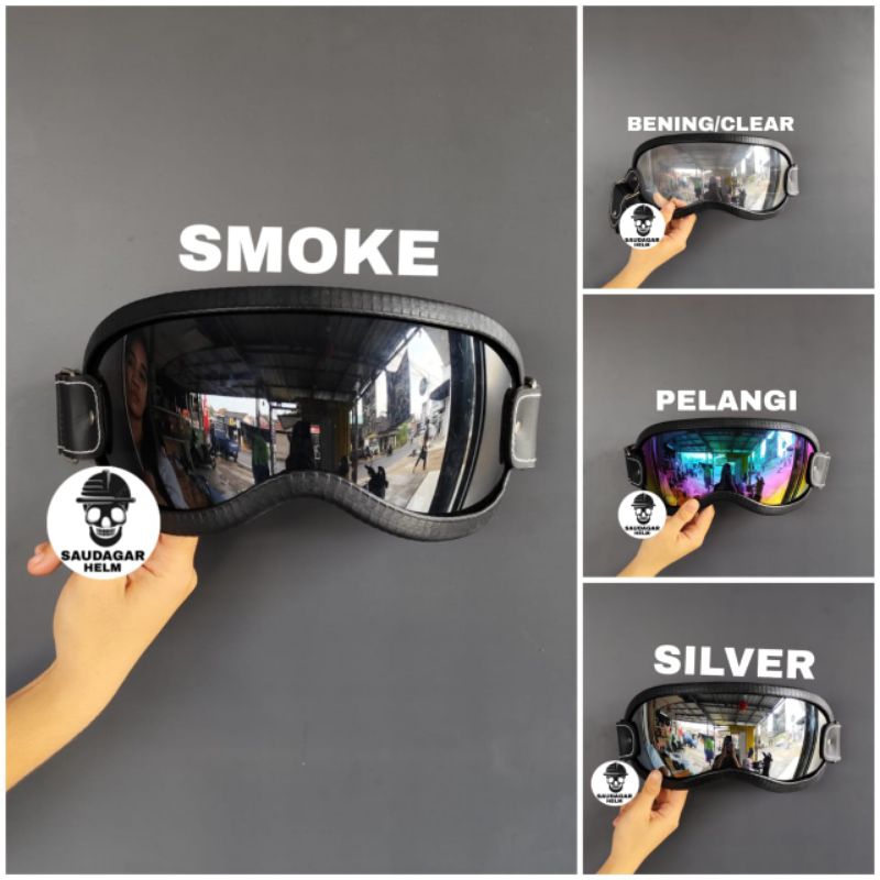Kacamata google helm retro / kacamata google cakil modular / kacamata google cakil