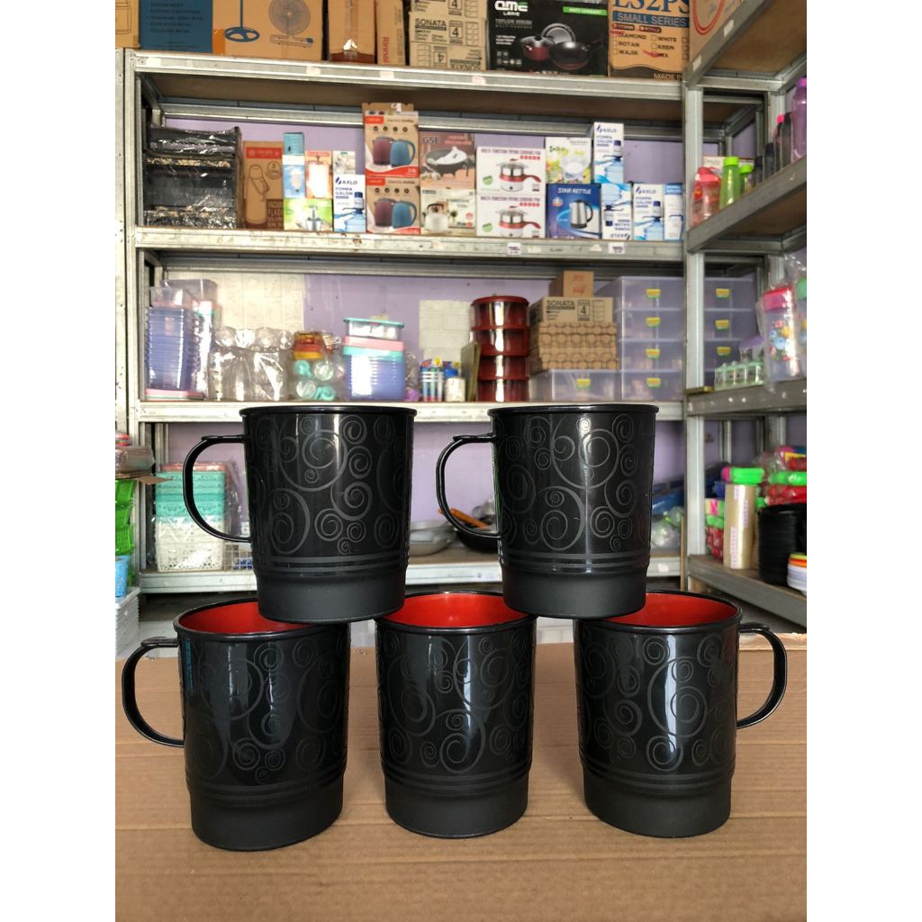 CANGKIR JAPAN RAMEN/GELAS RAMEN HITAM 2C-G3 GELAS MINUM