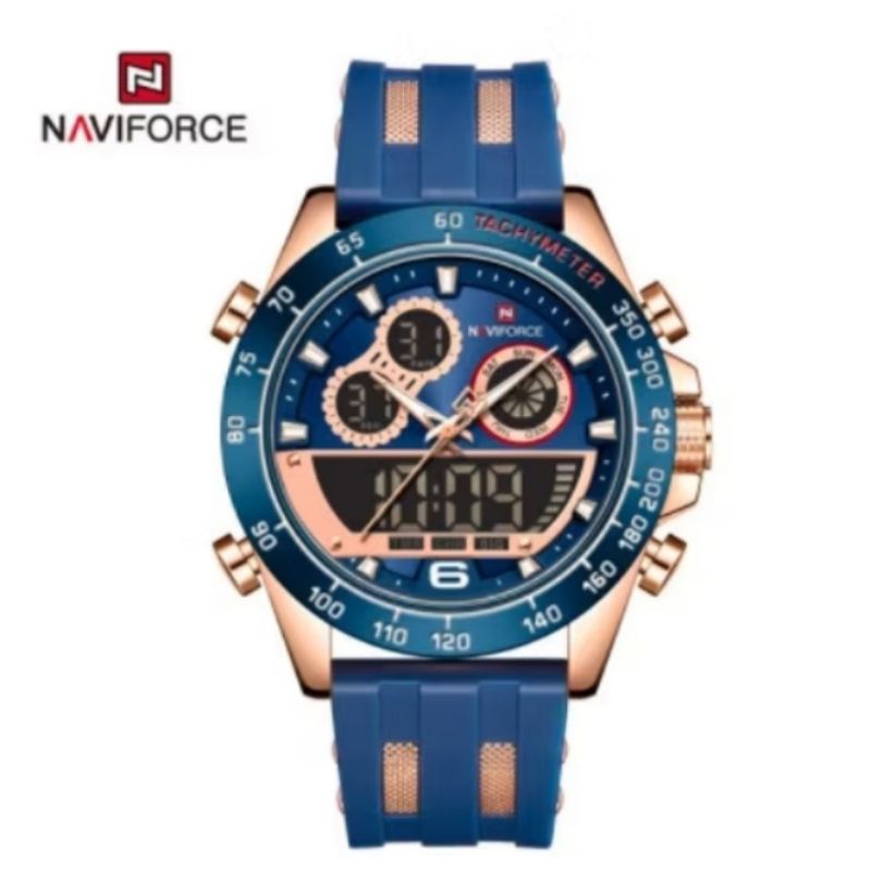 jam tangan naviforce NF9188M Original warna biru