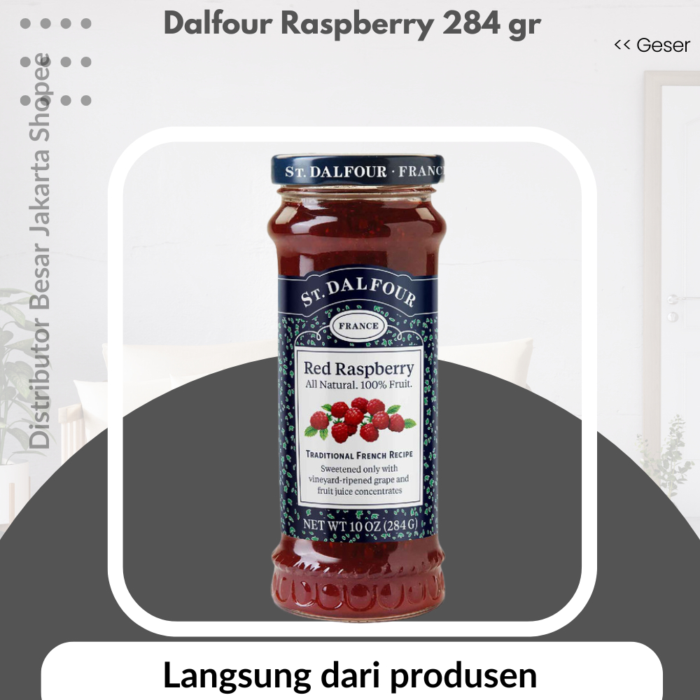 

Dalfour Raspberry 284 gr ORIGINAL selai roti selay kue bread jam makanan buah