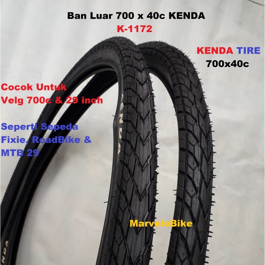 Ban Luar Sepeda Fixie RoadBike MTB 29 700 x 40c KENDA
