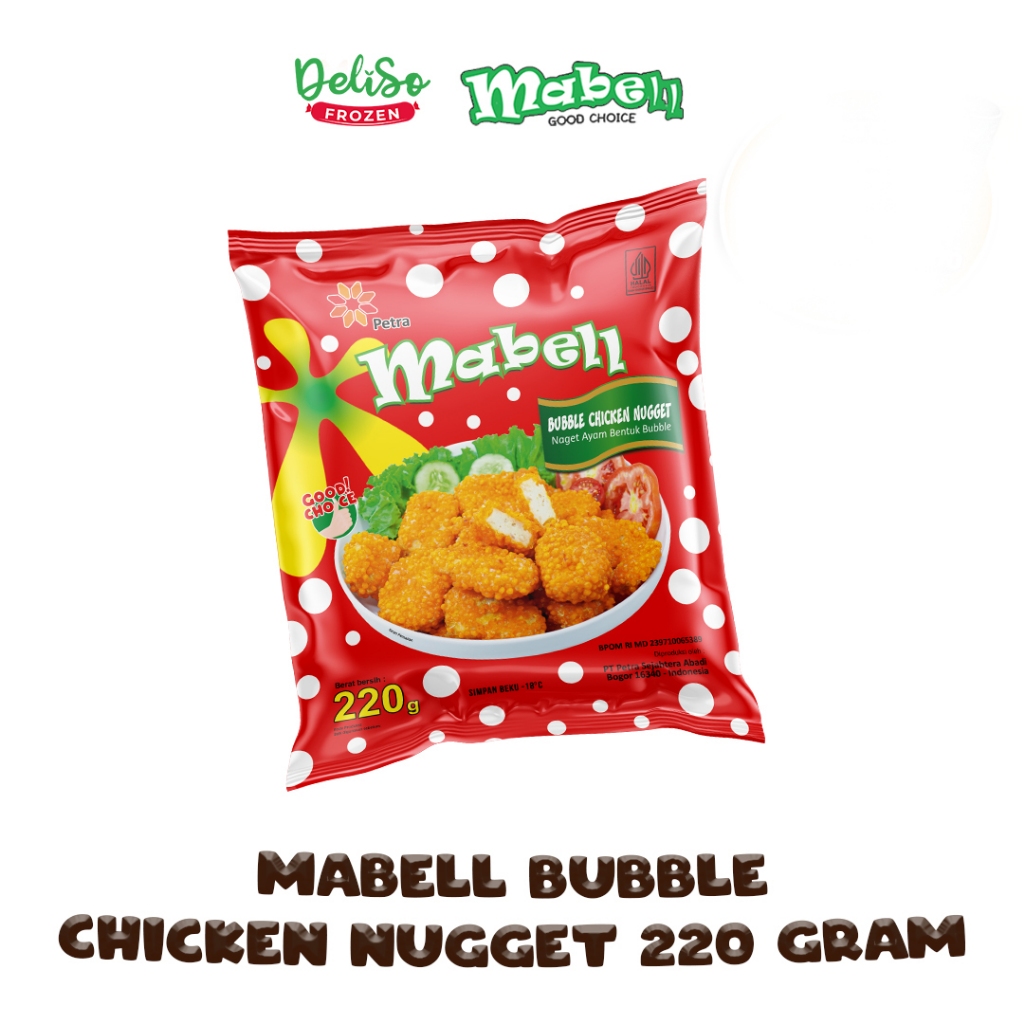 

Nugget Ayam Bubble Crispy Mabell 220 Gram