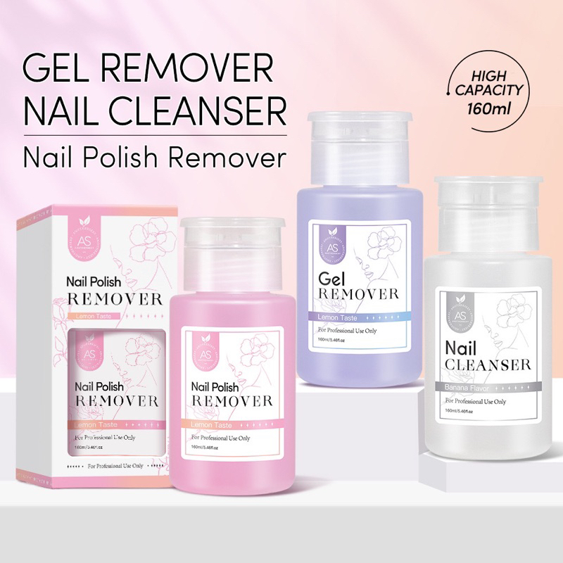 AS NAIL CLEANSER | NAIL POLISH REMOVER | NAIL GEL REMOVER 160ml