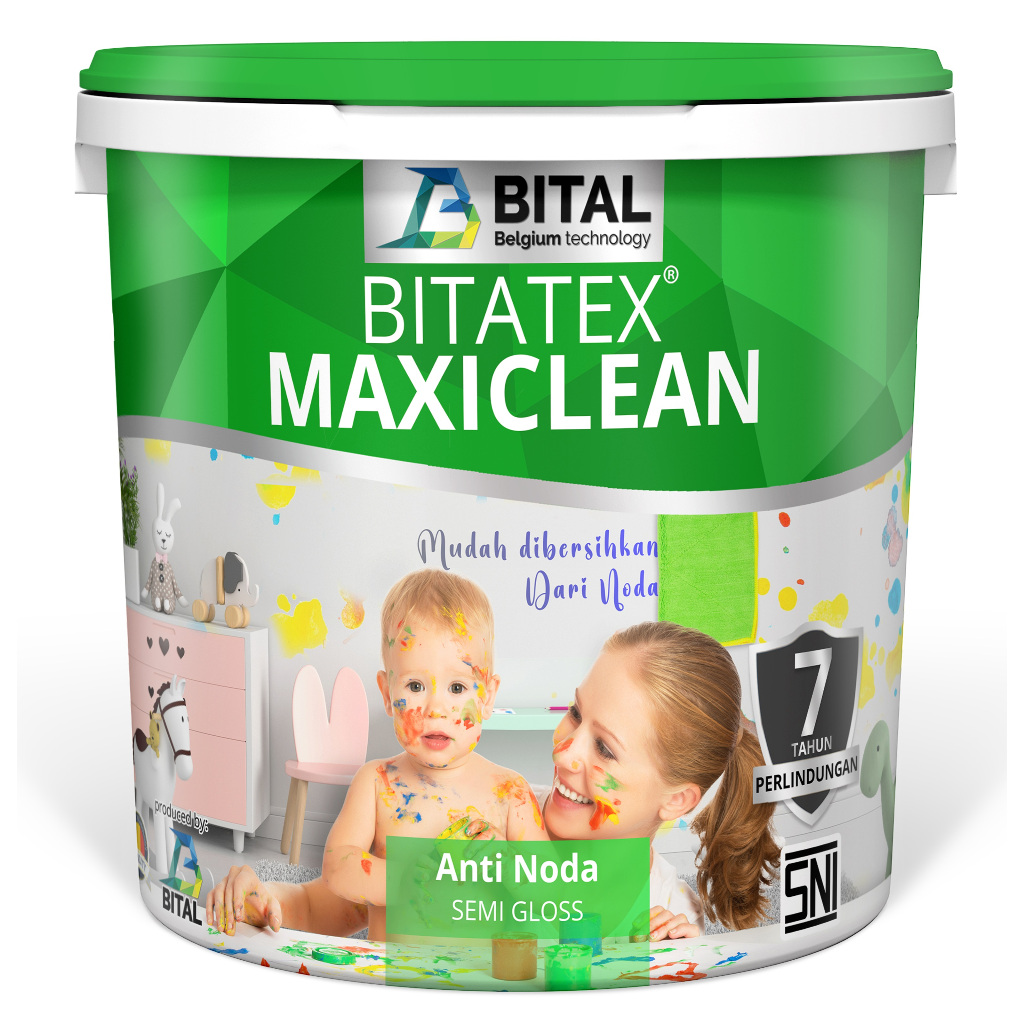 2.5liter cat tembok anti noda - Bitatex maxiclean