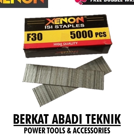 

Bonus XENON F3 MO Isi Mesin Staples Mata Paku Tembak Lurus Air Nailer Nail Gun Stapler Angin F3MO F 3 MO