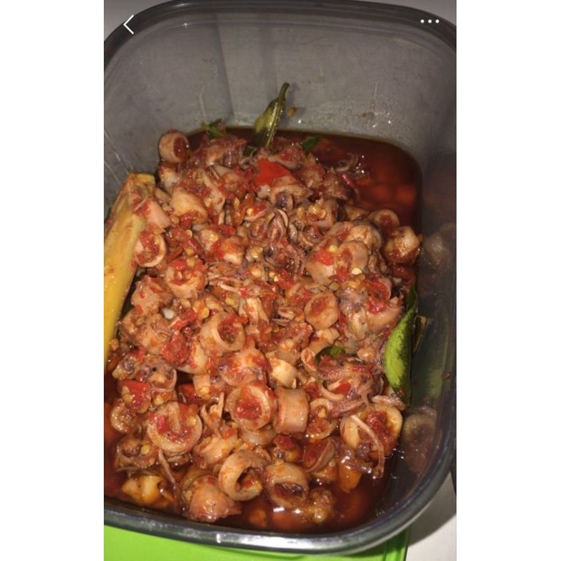 

sambal cumi asin pedas manis 100 gr homemade