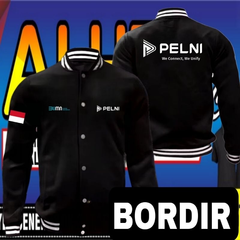Jaket bordir Pelni Jaket Pelni jaket bumn Pelni jaket pelayaran Indomaret Jaket varsity Pelni jaket 