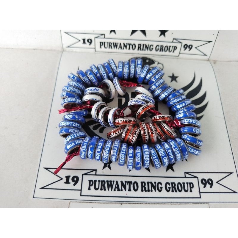Ring Merpati & Nuri Baja Donat Variasi ukuran Slim (Minimal 10biji)