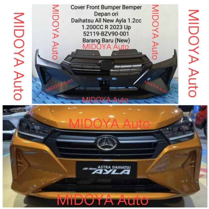 Cover Front Bumper Bemper Depan Daihatsu All New Ayla 1.2cc 1.200CC R 2023Up ori 52119-BZV90-001