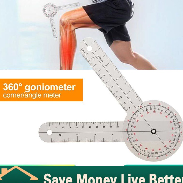 

Hematku Alat Ukur Goniometer Fisioterapi Penggaris Tulang Sendi Penggaris Sudut Angle Ruler